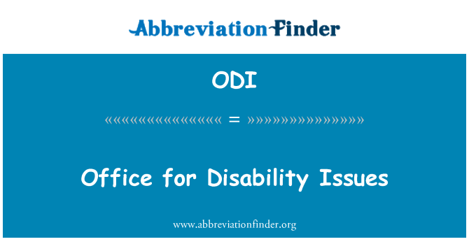 ODI: Büro für Behindertenfragen