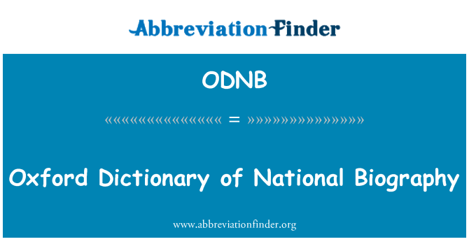 ODNB: Oxfordský slovník národní biografie