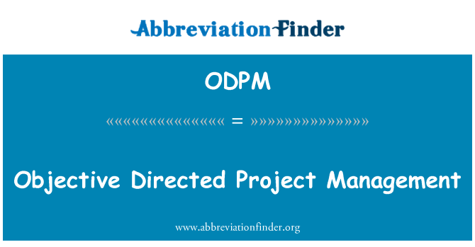 ODPM: L-għan dirett Project Management