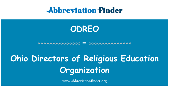 ODREO: Ohio Directors of Religious Education Organization