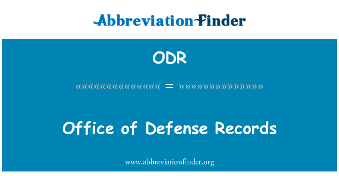 ODR: Biroja Defense Records