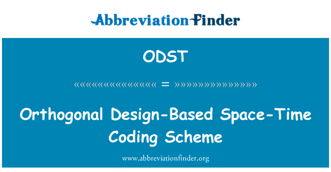 ODST: Orthogonale ontwerp gebaseerde ruimte-tijd codering regeling