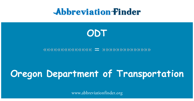 ODT: وزارة النقل في ولاية أوريغون