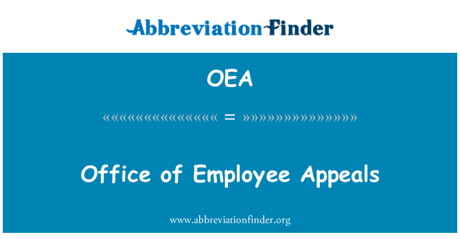 OEA: המשרד של העובד ערעורים