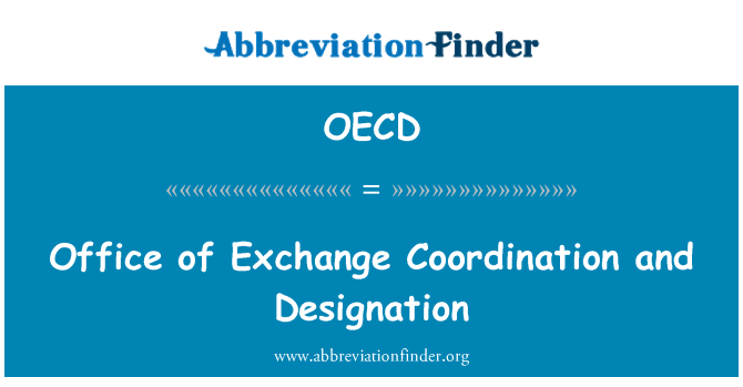 OECD: Exchange 조정 및 지적의 사무실