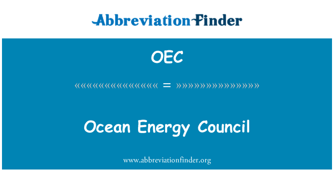 OEC: Dewan energi laut