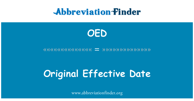 OED: Dat efektif orijinal