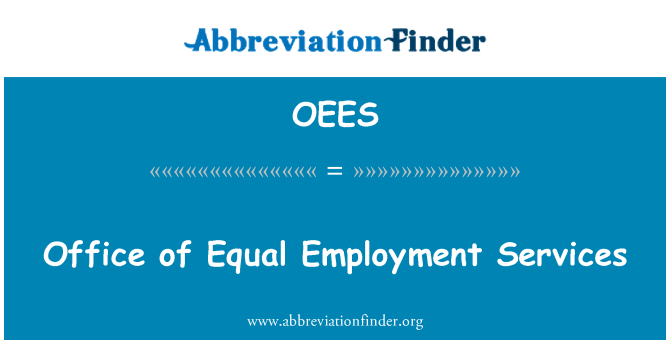 OEES: Office vienodo užimtumo tarnybų
