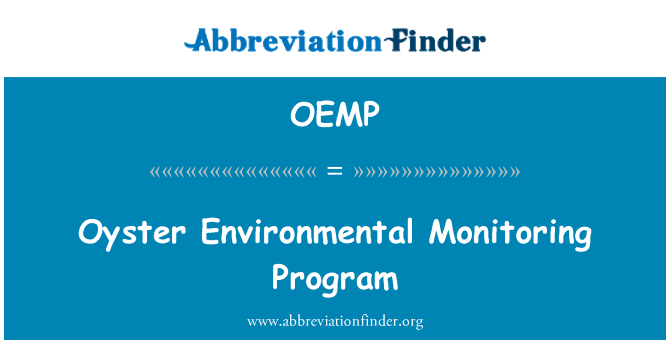 OEMP: Programma di monitoraggio ambientale di ostrica