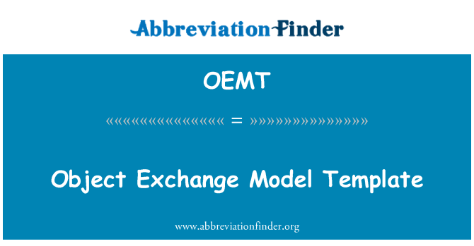 OEMT: Template mudell tal-iskambju ta ' l-oġġett