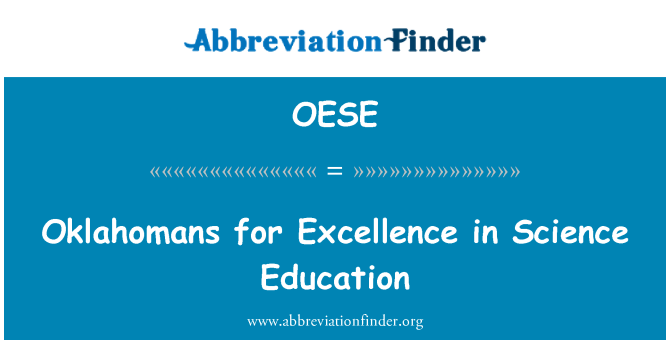 OESE: Habitants d'Oklahoma per excel·lència en educació científica