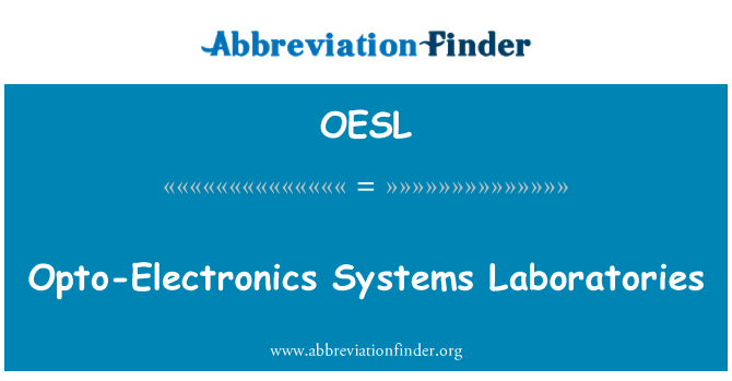 OESL: Opto-Electronics Systems Laboratories