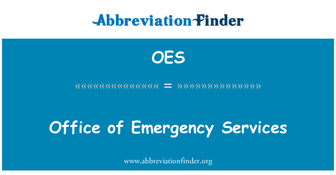 OES: Oficina de serveis d'emergència