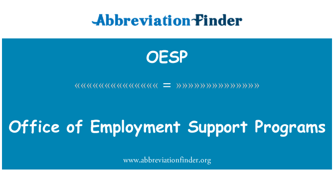 OESP: Kantor program dukungan kerja