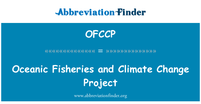 OFCCP: Oceanic Fisheries and Climate Change Project