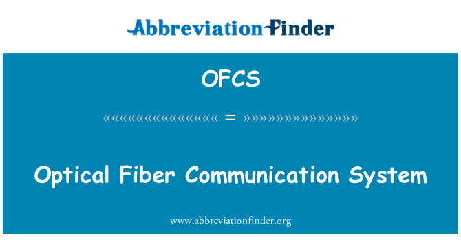OFCS: Systèm kominikasyon Fibre Optique
