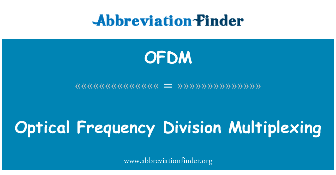 OFDM: Ptik Fréquence divizyon Multiplexage