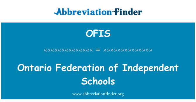 OFIS: Ontario Federation of Independent Schools