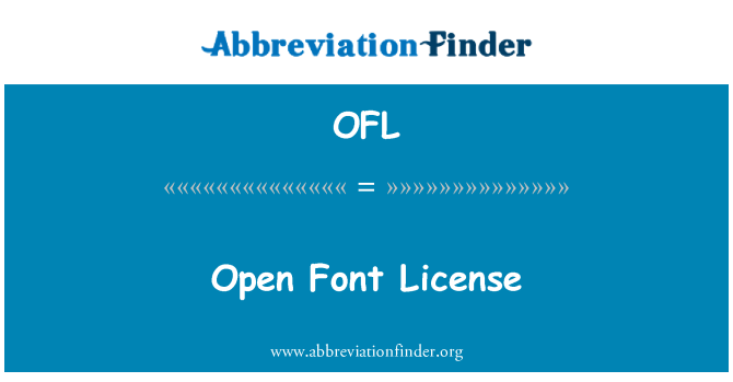 OFL: Open Font License