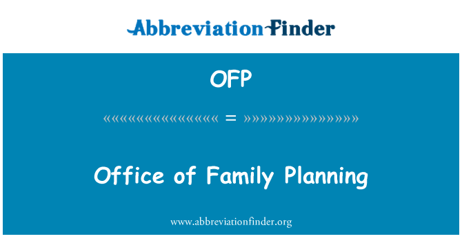 OFP: Biwo de planin familyal