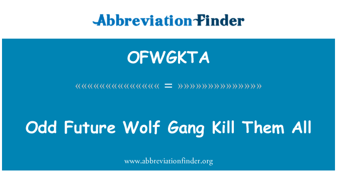 OFWGKTA: Priġunieri Wolf futuri fard joqtlu minnhom kollha