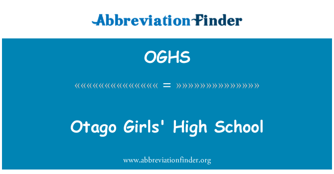 OGHS: Otago Girls' High School