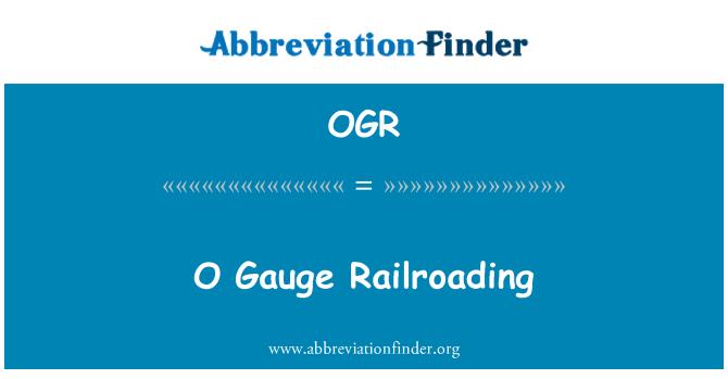 OGR: O manometro Railroading