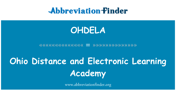 OHDELA: Distanza di Ohio ed Electronic Learning Academy