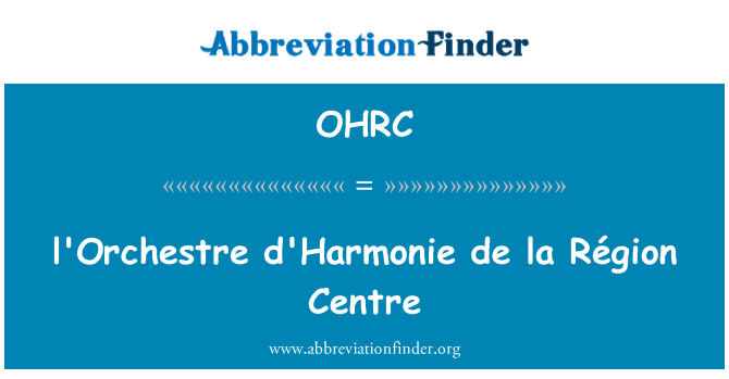 OHRC: l'Orchestre d'Harmonie de la Région Pusat