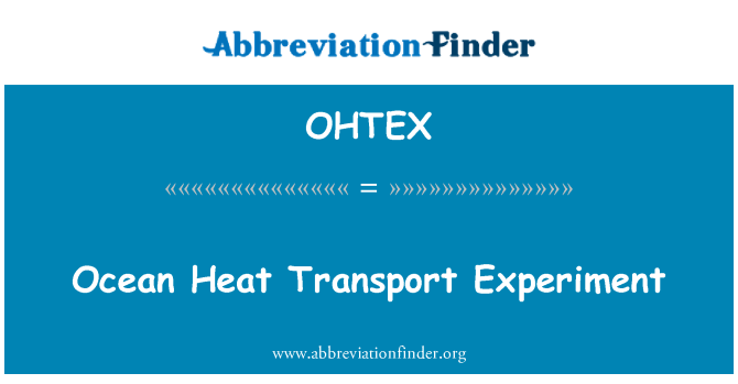 OHTEX: 바다 열 전송 실험