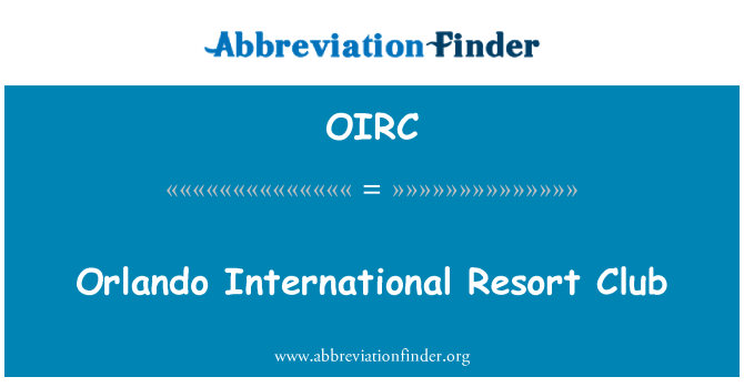 OIRC: Orlando internasjonale Resort Club