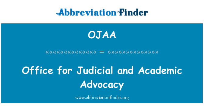 OJAA: Pejabat akademik dan kehakiman sokongan
