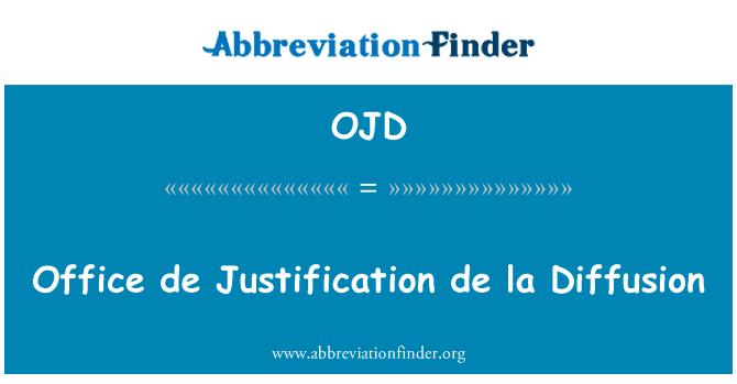OJD: Office de ospravedlnění de la Diffusion