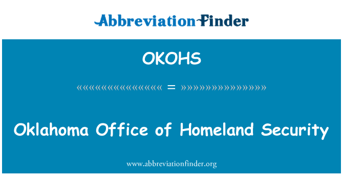 OKOHS: Homeland Security Office Oklahoma