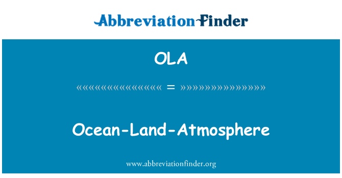 OLA: Ocean-mark-atmosfär