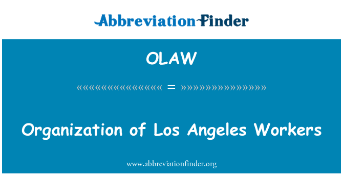 OLAW: Organizace pracovníků Los Angeles