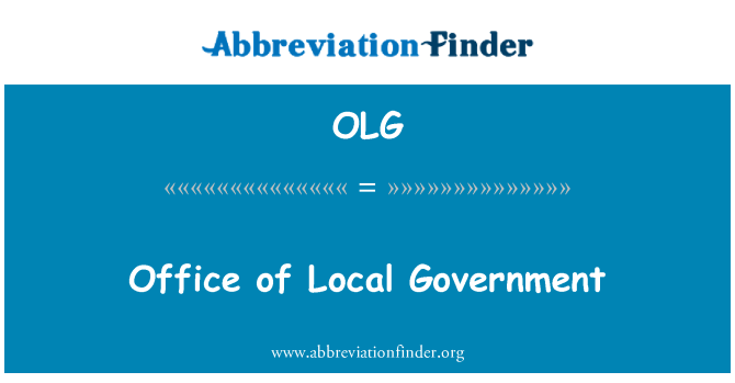 OLG: Oficina del Gobierno Local