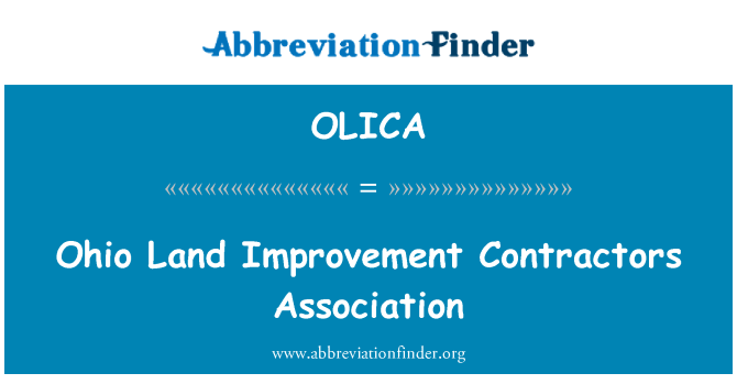 OLICA: Ohio Land Improvement Contractors Association