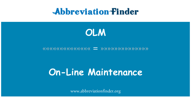 OLM: Konserwacja on-Line