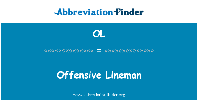 OL: Offensive Lineman