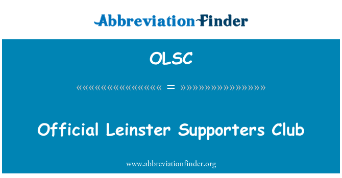 OLSC: Leinster uffiċjali sostenituri Club