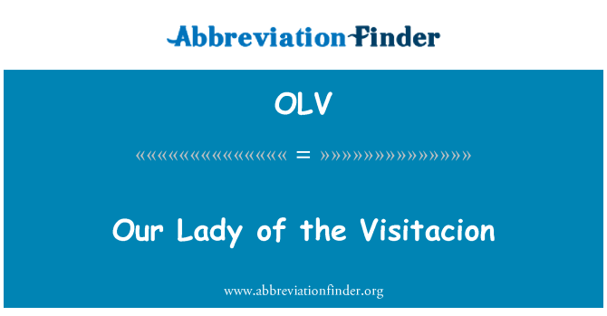 OLV: Marije v Visitacion