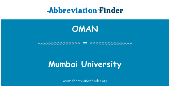 OMAN: Mumbajaus universitetas