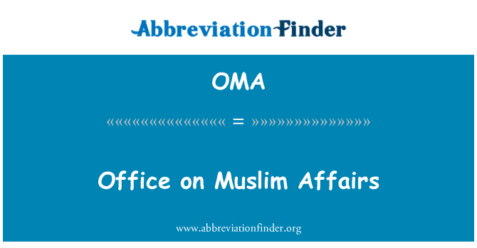 OMA: Úřad na muslimské záležitosti