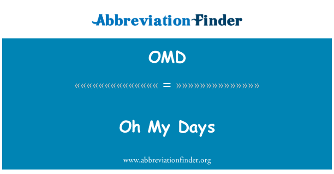 OMD: 오, 나의 일