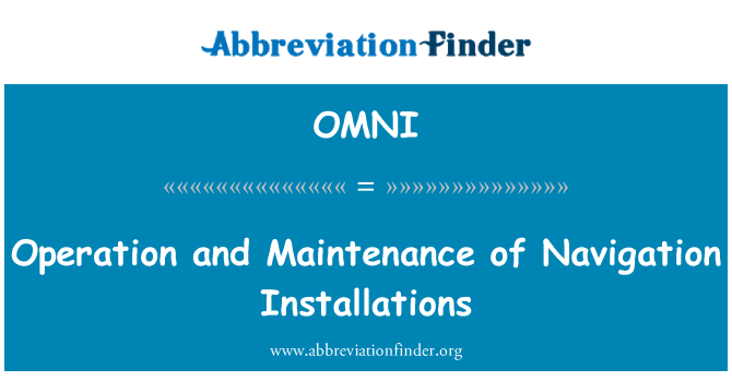 OMNI: 導航設施的操作和維修
