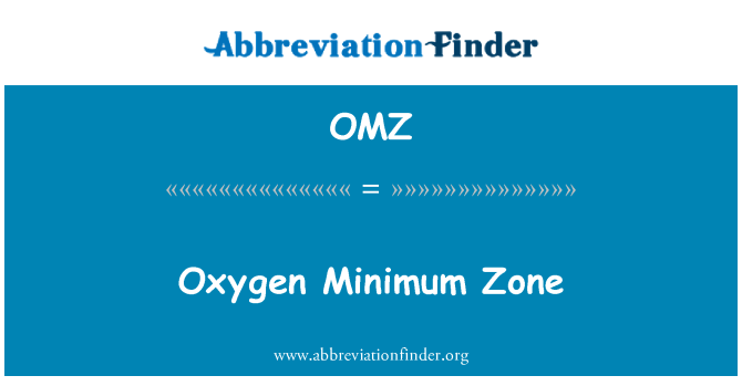 OMZ: Ilt Minimum Zone