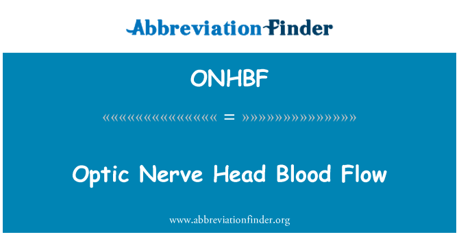 ONHBF: Näköhermon pään verenkiertoa