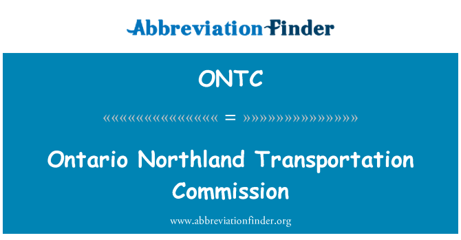 ONTC: اونٹاریو Northland ٹرانسپورٹیشن کمیشن