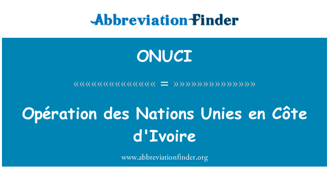 ONUCI: 倜傥万国科特迪瓦